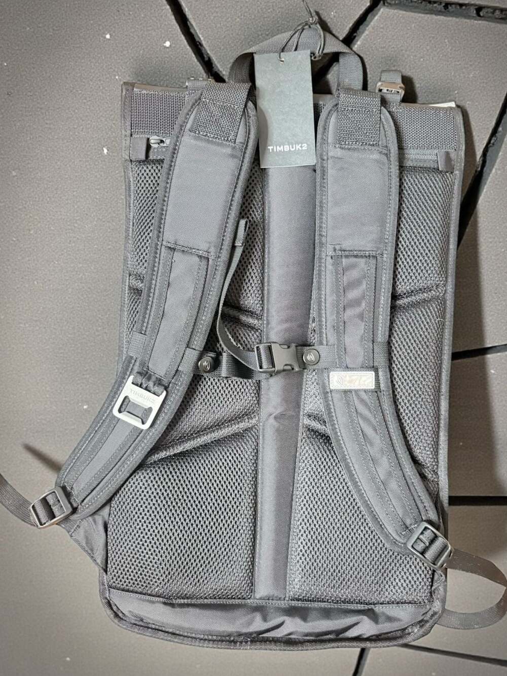 Timbuk2 Postman Roll-Top Backpack Black and Orange - Picture 2 of 5